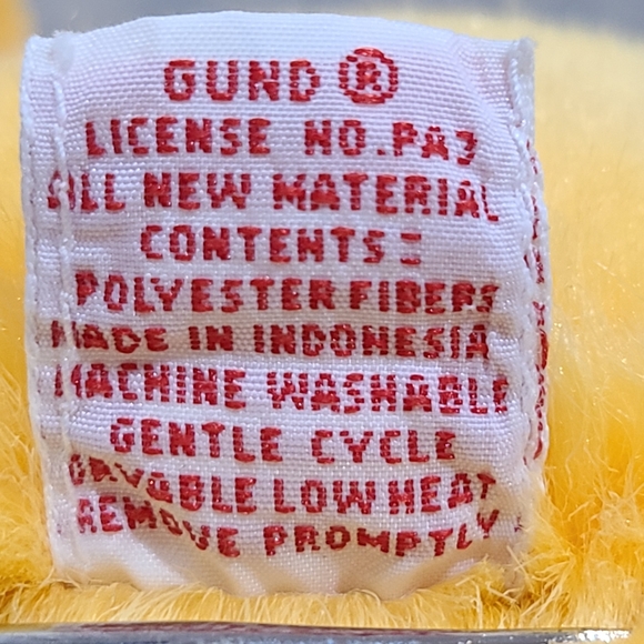 Vintage Disney Classic Winnie Pooh Sears Gund Plush Yellow Stuffed Bear Toy - Picture 8 of 8